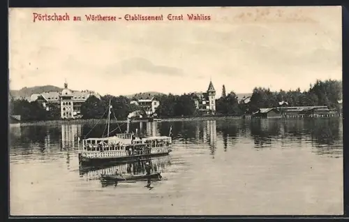 AK Pörtschach am Wörthersee, Gasthaus Ernst Wahliss