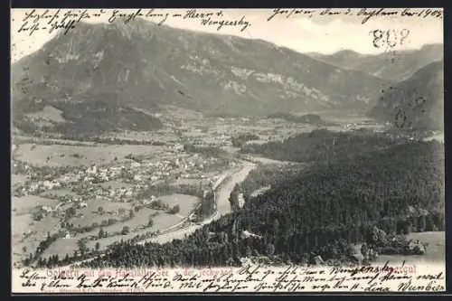 AK Goisern /Hallstättersee, Blick v. d. Jochwand