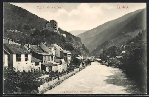 AK Landeck, Partie mit dem Inn