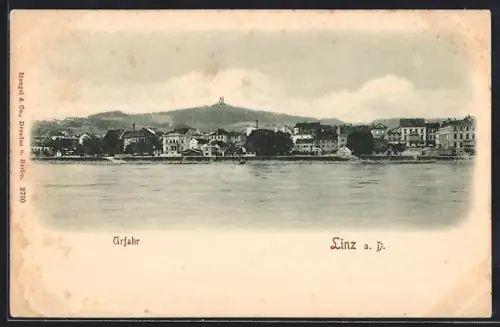 AK Linz a. D., Urfahr, Blick in den Ort