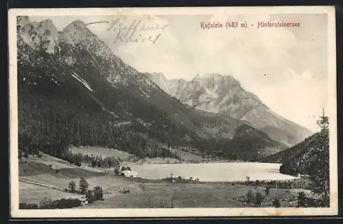 AK Kufstein /Hintersteinersee, See mit Gebirgspanorama