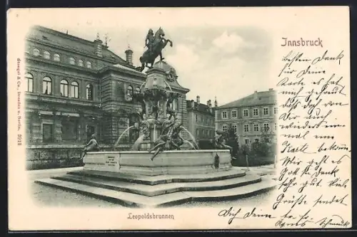 AK Innsbruck, Partie am Leopoldsbrunnen