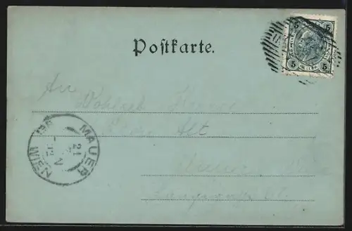 Mondschein-AK Innsbruck, Rennweg und Theater