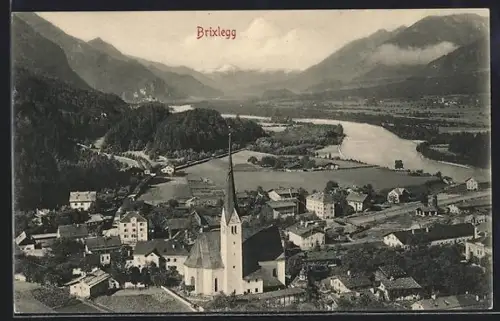AK Brixlegg, Ortsansicht mit Kirche