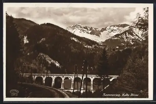 AK Semmering, Kalte Rinne mit Viadukt