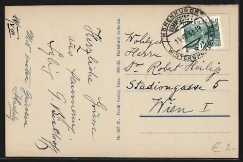 AK Semmering, Kalte Rinne mit Viadukt