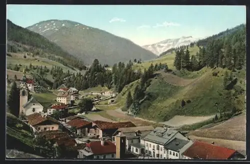 AK Gries am Brenner, Talansicht mit Kirche