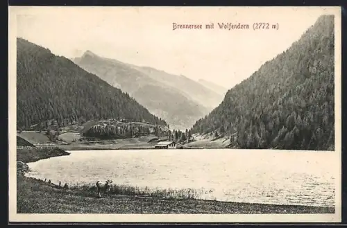 AK Brenner, Brennersee, Seeblick mit Wolfendorn