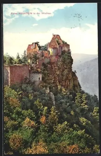 AK Aggstein in der Wachau, Ruine