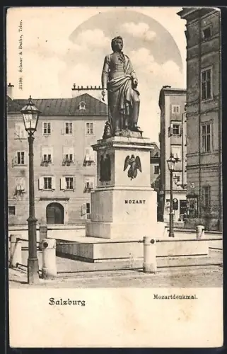 AK Salzburg, Mozartdenkmal
