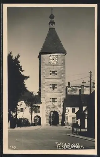AK Wels /O. Ö., Ledererturm