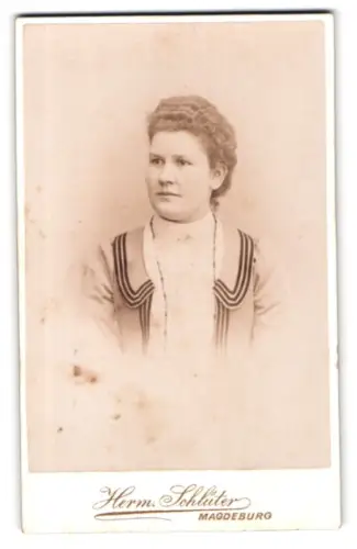 Fotografie Hermann Schlüter, Magdeburg, Breite Weg, Porträt einer Dame