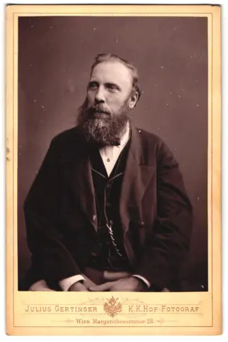 Fotografie Julius Gertinger, Wien, Margarethenstrasse 28, Porträt eines Herren