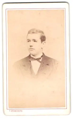 Fotografie F. Brandseph, Stuttgart, Portrait eines jungen Mannes