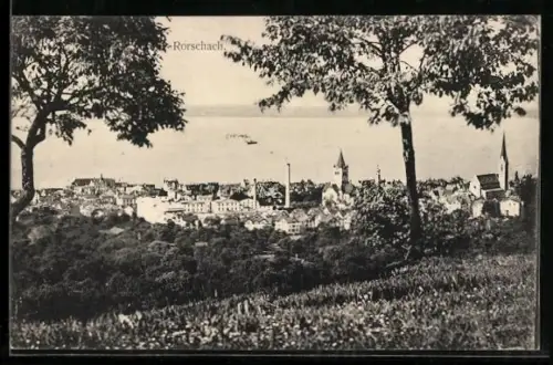 AK Rorschach, Blick auf den Ort
