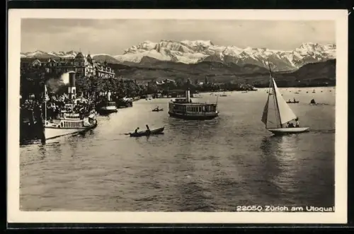 AK Zürich, Partie am Utoquai