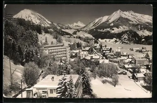 AK Leysin, Leysin avec le Mont d`Or, Gummfluh et le Pie Chaussy