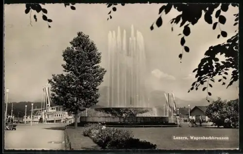 AK Luzern, Partie am Wagenbachbrunnen