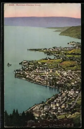 AK Montreux-Clarens-Vevey, Panorama