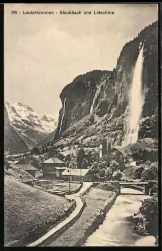 AK Lauterbrunnen, Staubbach und Lütschine