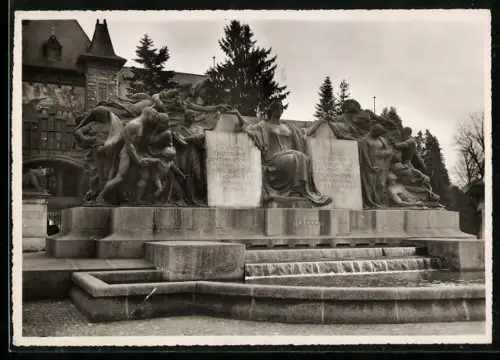 AK Bern, Welttelegraphendenkmal