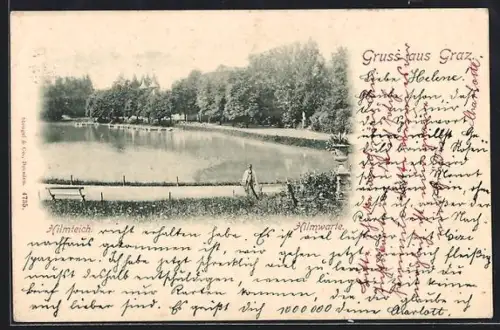 AK Graz, Hilmwarte mit Hilmteich