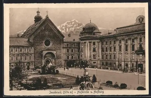 AK Innsbruck, Hofkirche und Hofburg