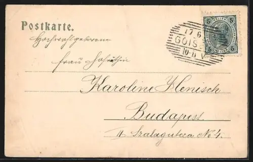 AK Goisern, Teilansicht mit Ramsaugebirge