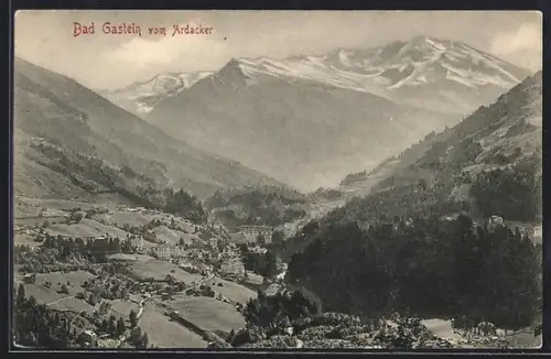 AK Bad Gastein, Panoramablick vom Ardacker
