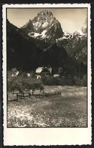 AK Hinterstoder /Ob.-Öst., Bahnhof Dirnbach-Stoder, Ortspartie