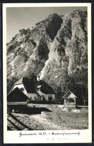 AK Hinterstoder, Blick zur Jausenstation Baumschlagerreith