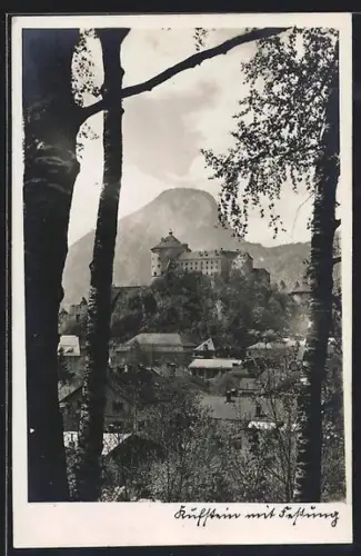 AK Kufstein, Ortspartie mit Festung