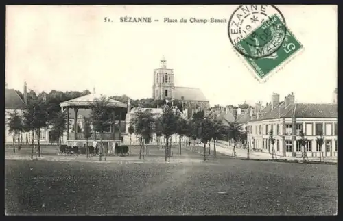 AK Sézanne, Place du Champ-Benoit
