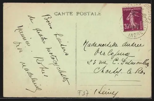 AK Richelieu, Entrée du Château face à la grande Rue