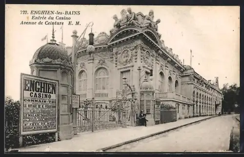 AK Enghien-les-Bains, Entrée du Casino, Avenue de Ceinture