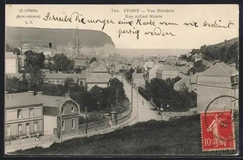 AK Yport, Vue générale, Rue Alfred Nunès