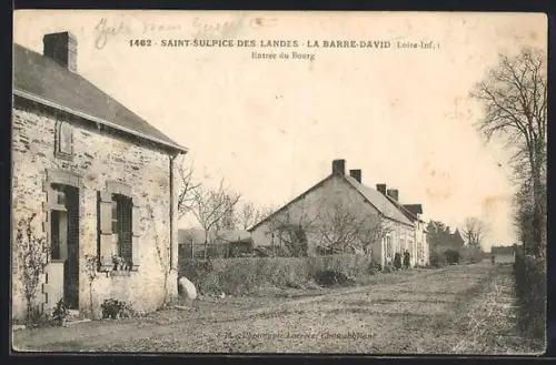AK La Barre-David /Loire-Inf., Entrée du Bourg