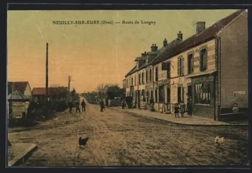 AK Neuilly-sur-Eure /Orne, Route de Longny