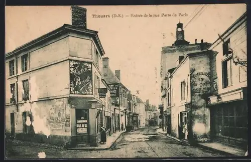 AK Thouars /D.-S., Entrée de la rue Porte de Paris