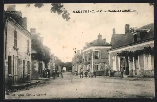 AK Meusnes /L.-et-C., Route de Châtillon
