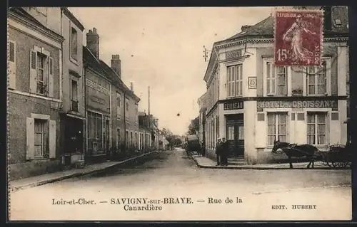 AK Savigny-sur-Braye /Loir-et-Cher, Rue de la Canardière