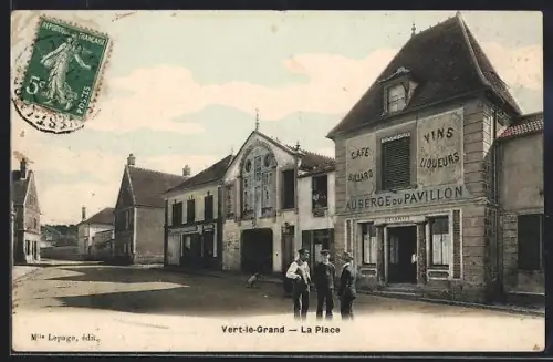 AK Vert-le-Grand, La Place