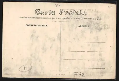 AK Courcelles /Sarthe, Rue Principale