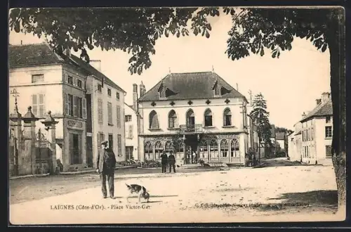 AK Laignes /Côte-d`Or, Place Victor Gat