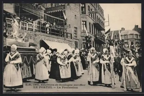 AK Le Portel, La Procession