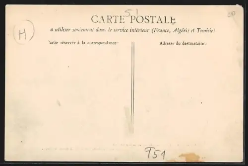 AK Sermaize-les-Bains, Perspective de la Rue Bénard