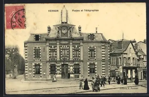 AK Vernon, Postes et Télégraphes