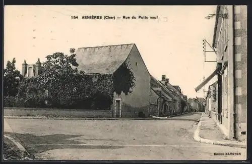AK Asnières /Cher, Rue du Puits neuf