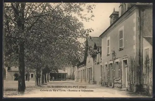 AK St-Germain-du-Puy /Cher, Colonie du Val d`Yèvre, Bureaux et Réfectoires
