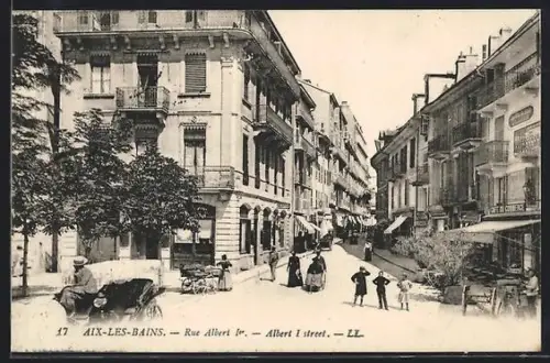 AK Aix-les-Bains, Rue Albert 1er